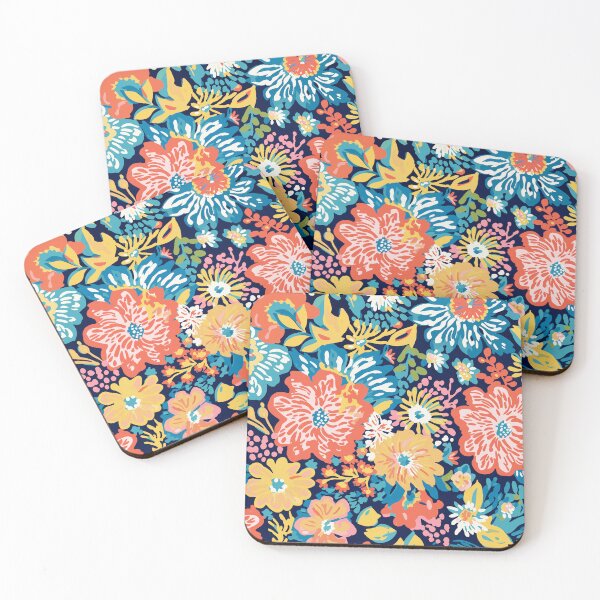 Item preview, Whimsical Colorful Flowers Art designed and sold by meggydesigns.