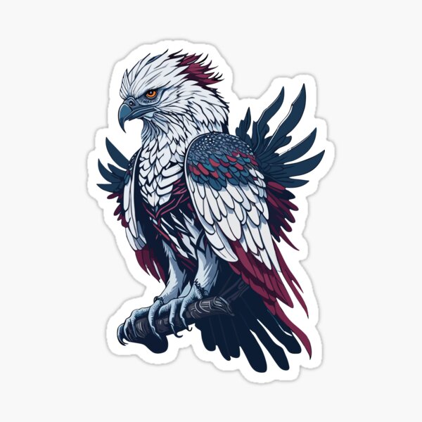 Harpy Eagle Sticker for Sale by alandodrawing
