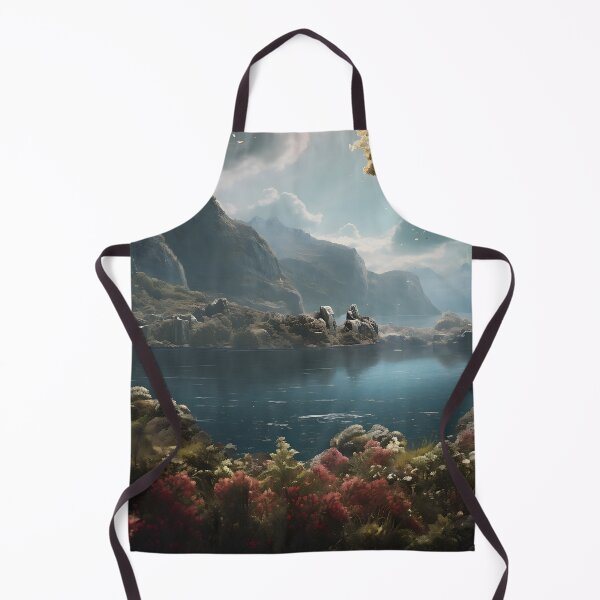 Item preview, Image of a landscape in New Zealand in the style of an oil painting designed and sold by Pflugart.