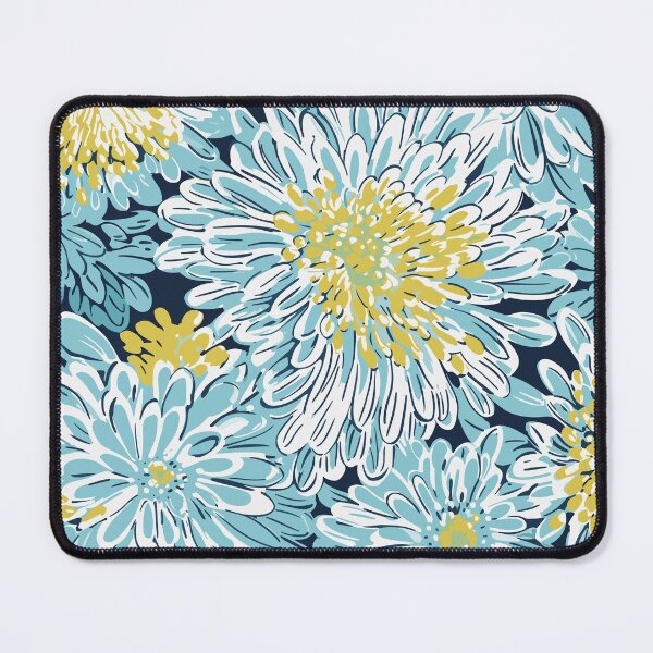 Item preview, Flourish of Blue Yellow and Teal Floral Prints designed and sold by meggydesigns.