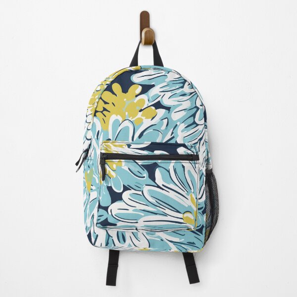 Item preview, Flourish of Blue Yellow and Teal Floral Prints designed and sold by meggydesigns.