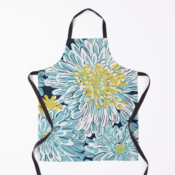 Item preview, Flourish of Blue Yellow and Teal Floral Prints designed and sold by meggydesigns.