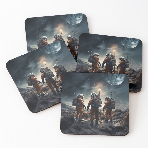 Item preview, Astronauts exploring another planet  designed and sold by Vainura.