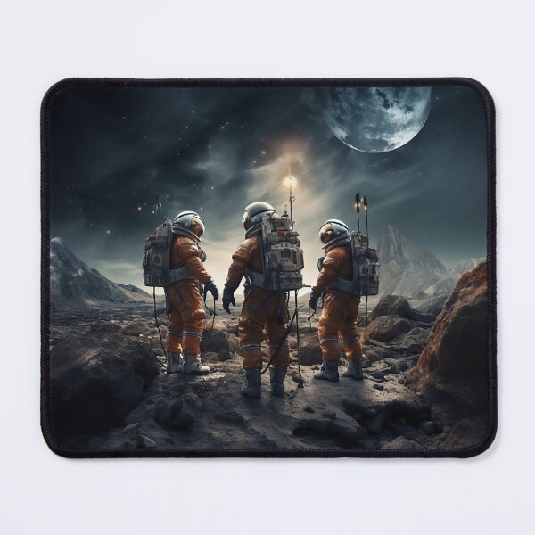 Item preview, Astronauts exploring another planet designed and sold by Vainura.