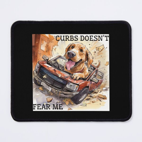 Aperçu de l'œuvre Curbs ne me craint pas Chien drôle créée et vendue par Lab4YourStyle.