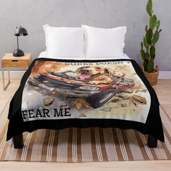 Item preview, Curbs Doesn't Fear Me Funny dog designed and sold by Lab4YourStyle.