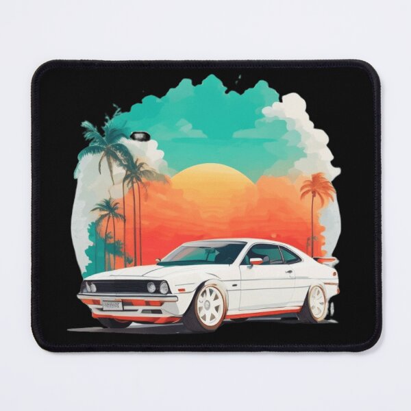 Item preview, Miami Street Sunrise: Photorealistic Car Art designed and sold by ChromaCuts.