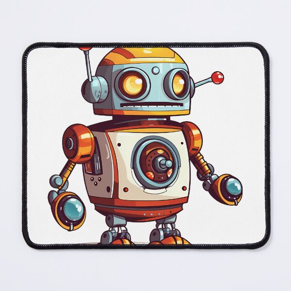 Item preview, Brown Robot Sticker designed and sold by ArtMotionFlow.