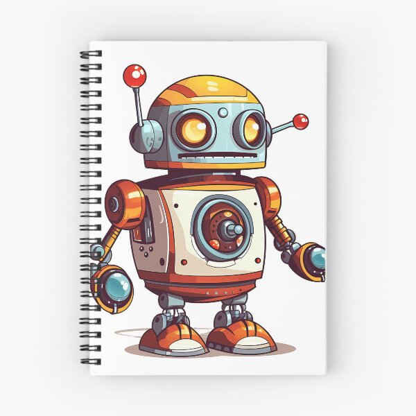 Item preview, Brown Robot Sticker designed and sold by ArtMotionFlow.