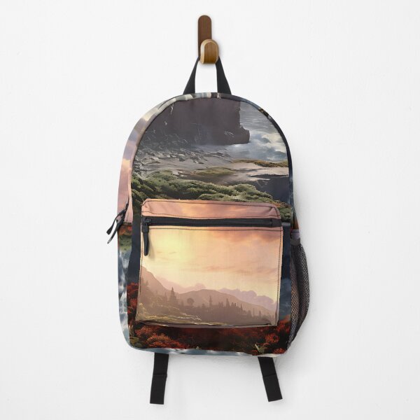 Item preview, Image of a landscape in New Zealand in the style of an oil painting designed and sold by Pflugart.