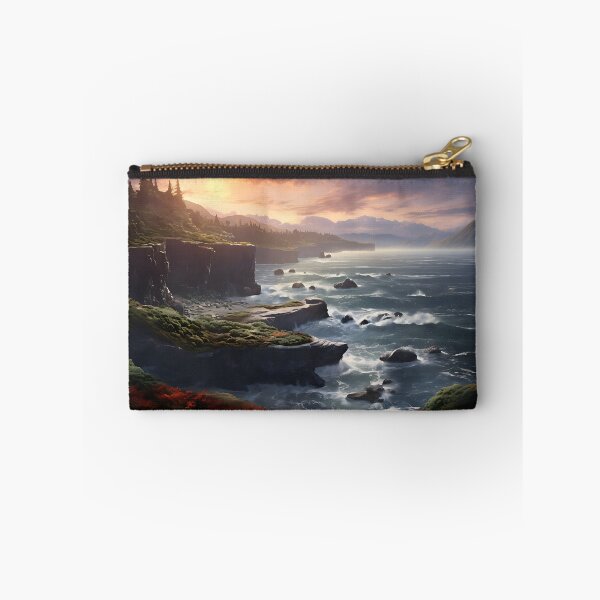 Item preview, Image of a landscape in New Zealand in the style of an oil painting designed and sold by Pflugart.