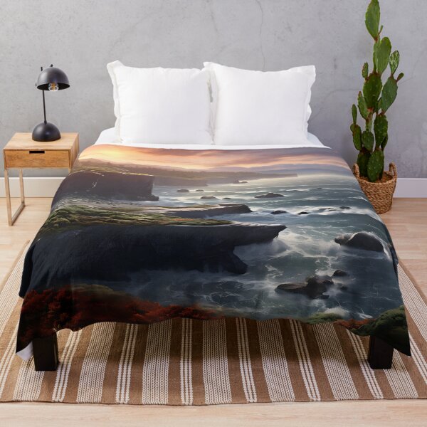 Item preview, Image of a landscape in New Zealand in the style of an oil painting designed and sold by Pflugart.
