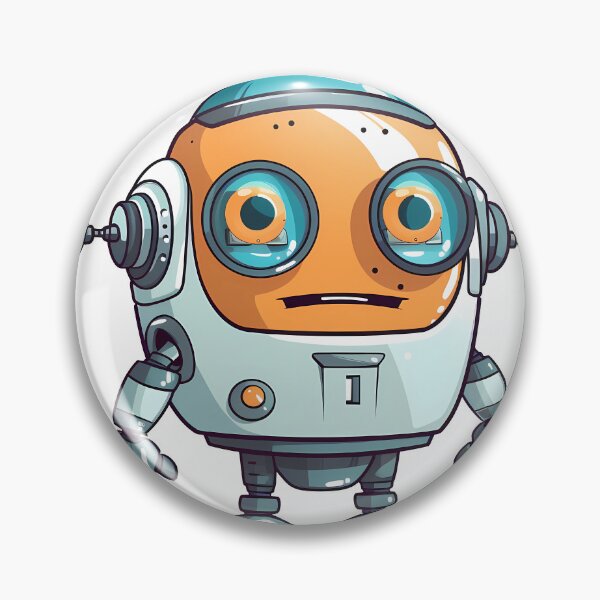Item preview, Cute Robot Sticker designed and sold by ArtMotionFlow.