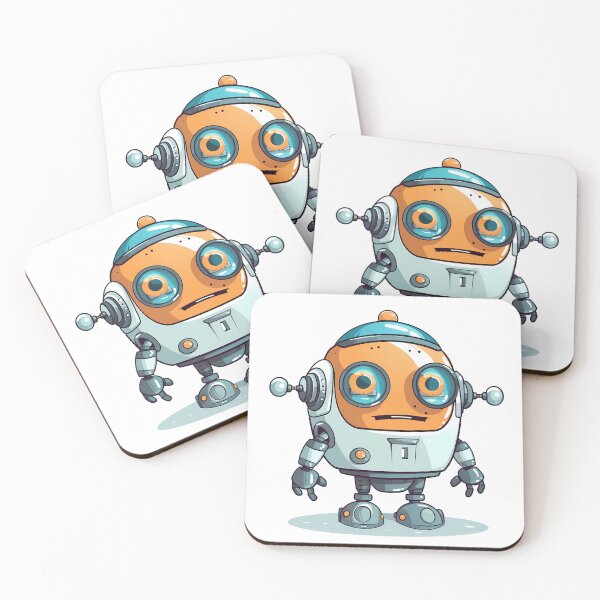 Item preview, Cute Robot Sticker designed and sold by ArtMotionFlow.
