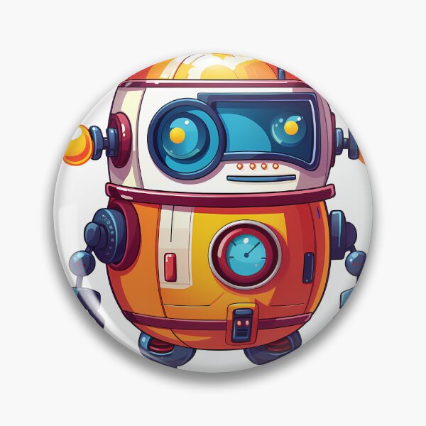 Item preview, Futuristic Robot Sticker designed and sold by ArtMotionFlow.