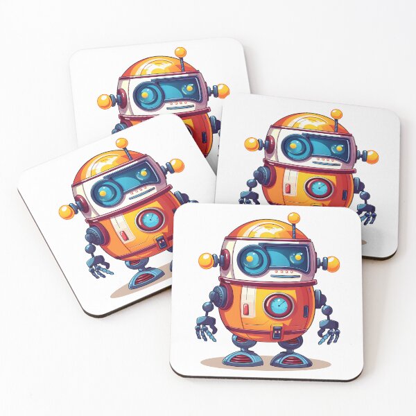 Item preview, Futuristic Robot Sticker designed and sold by ArtMotionFlow.