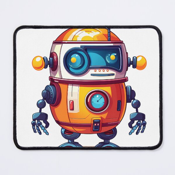Item preview, Futuristic Robot Sticker designed and sold by ArtMotionFlow.