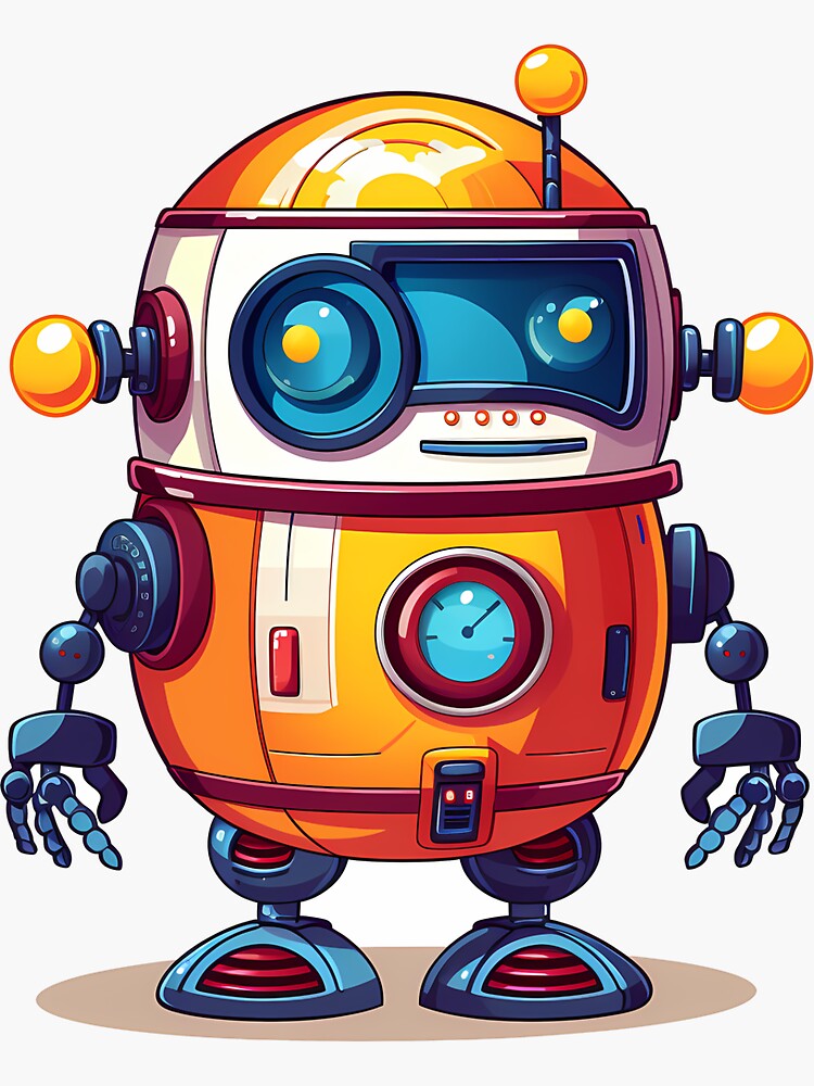 Futuristic Robot Sticker