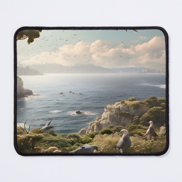 Item preview, Image of a landscape in New Zealand in the style of an oil painting designed and sold by Pflugart.