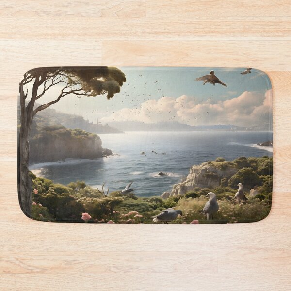 Item preview, Image of a landscape in New Zealand in the style of an oil painting designed and sold by Pflugart.