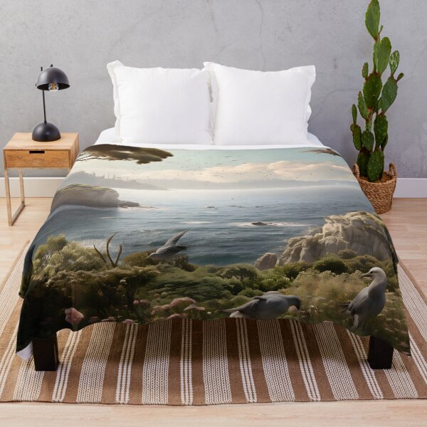 Item preview, Image of a landscape in New Zealand in the style of an oil painting designed and sold by Pflugart.