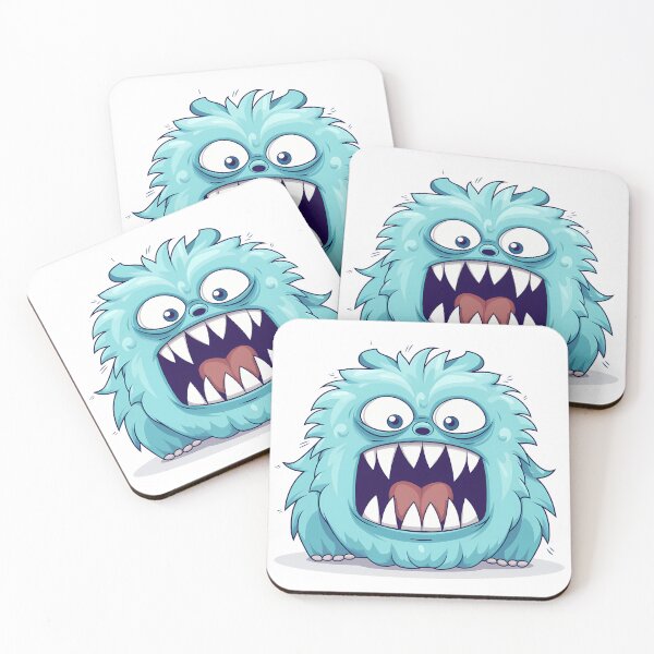 Item preview, Mini Blue Monster Sticker designed and sold by ArtMotionFlow.