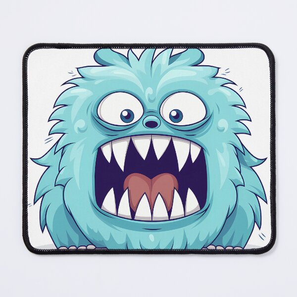 Item preview, Mini Blue Monster Sticker designed and sold by ArtMotionFlow.