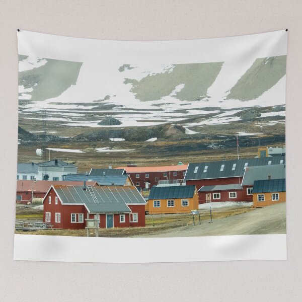 Item preview, A group of houses at Ny-Alesund, Svalbard, Norway designed and sold by HazelWright.