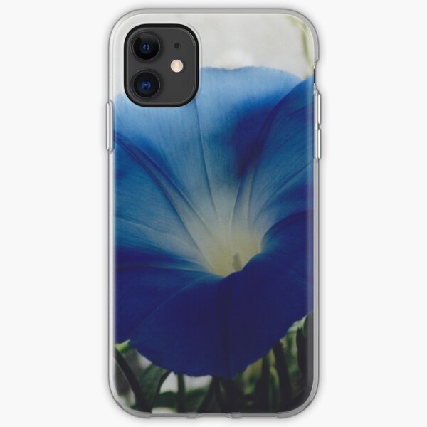 Naturally Blue Morning Glory iPhone Soft Case