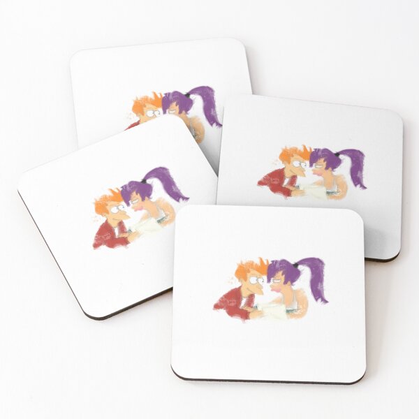 Aperçu de l'œuvre Peinture Futurama Fry et Leela créée et vendue par SoftBlushSarah.