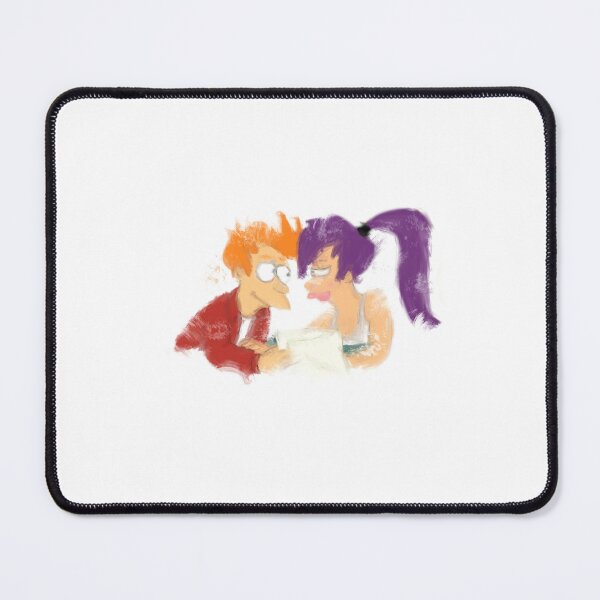 Aperçu de l'œuvre Peinture Futurama Fry et Leela créée et vendue par SoftBlushSarah.