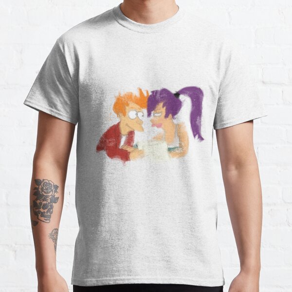 Item preview, Futurama painting fry and leela designed and sold by SoftBlushSarah.