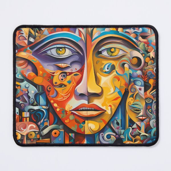 Item preview, Cubism Eyes - Sun Puzzle with Many Faces designed and sold by cocomikozza.
