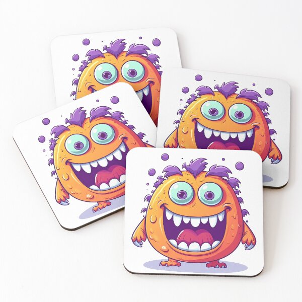 Item preview, Cute Orange Monster Sticker designed and sold by ArtMotionFlow.