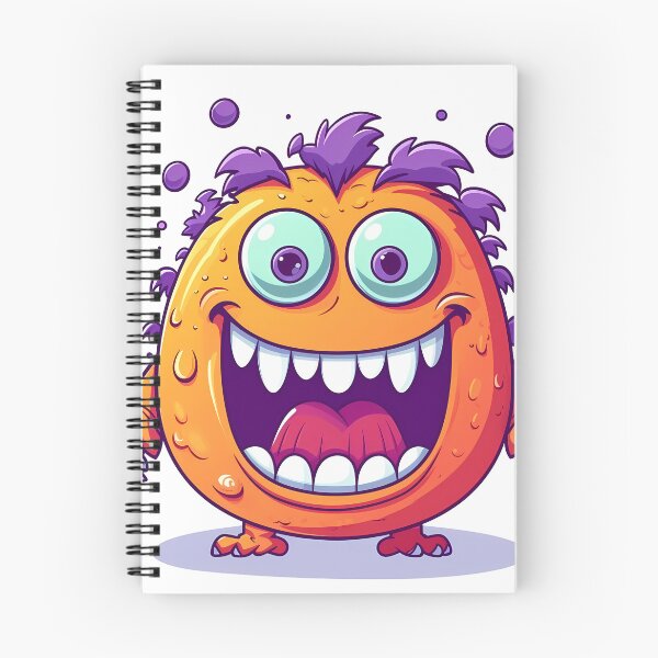 Item preview, Cute Orange Monster Sticker designed and sold by ArtMotionFlow.