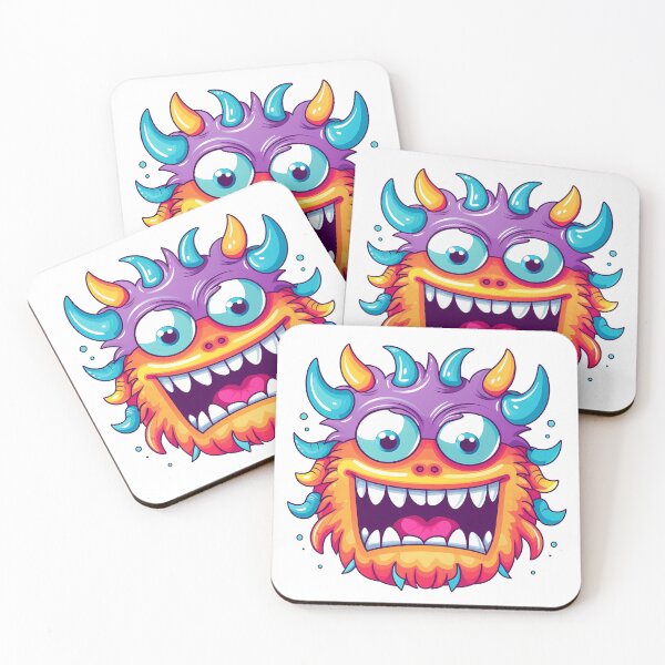 Item preview, Cute Orange Monster Sticker designed and sold by ArtMotionFlow.