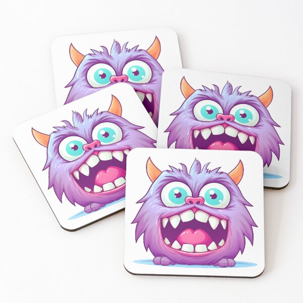 Item preview, Cute Violet Monster Sticker designed and sold by ArtMotionFlow.