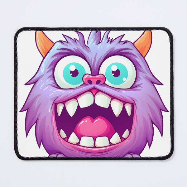 Item preview, Cute Violet Monster Sticker designed and sold by ArtMotionFlow.