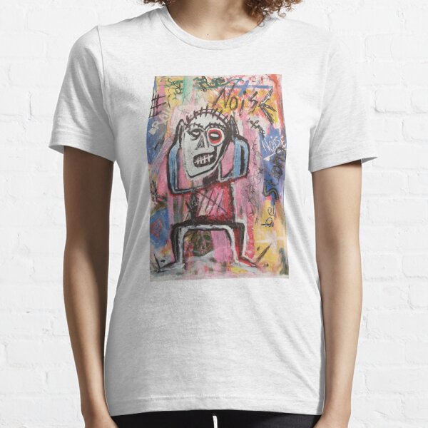  im Stil von Jean Michel Basquiat.
 T-shirt essentiel