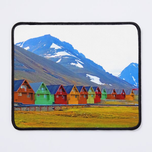 Item preview, A group of houses at Longyearbyen. Svalbard designed and sold by HazelWright.