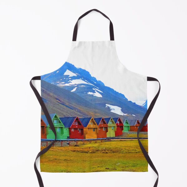Item preview, A group of houses at Longyearbyen. Svalbard designed and sold by HazelWright.