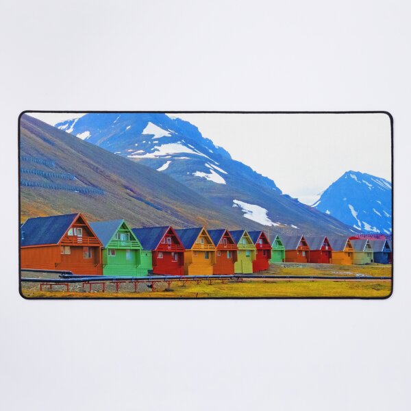 Item preview, A group of houses at Longyearbyen. Svalbard designed and sold by HazelWright.