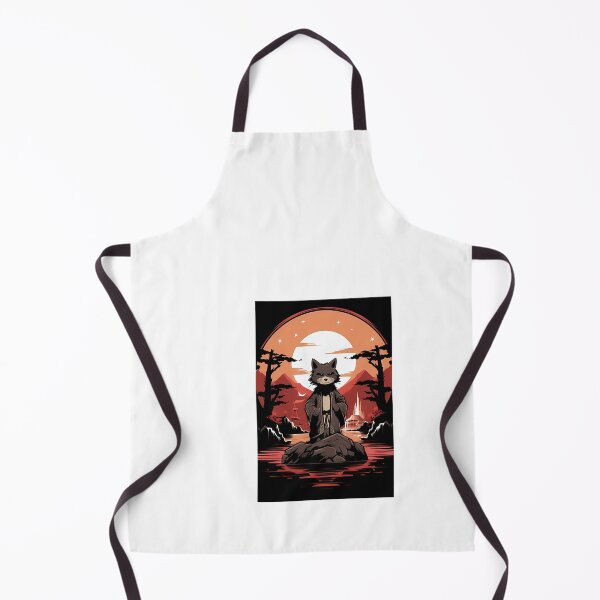 Item preview, a cat sitting on top of a rock in front of a sunset designed and sold by Dark Fantasy Store.