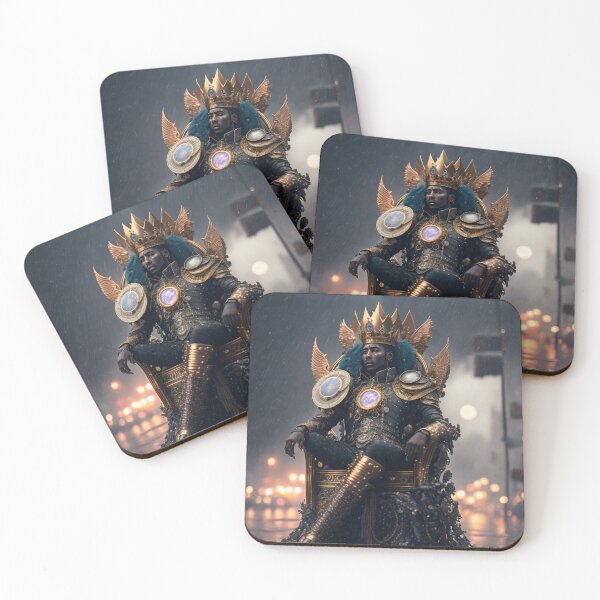 Item preview, The Futuristic Black King of America on his Fantastic Throne designed and sold by KALEIDOSCOPE UK.