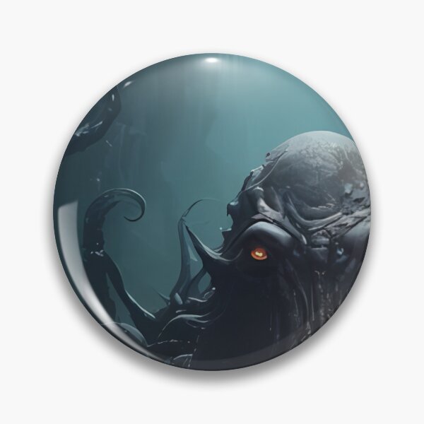 Artikelvorschau, Ein riesiger Oktopus steht im Wasser entworfen und verkauft von Dark Fantasy Store.