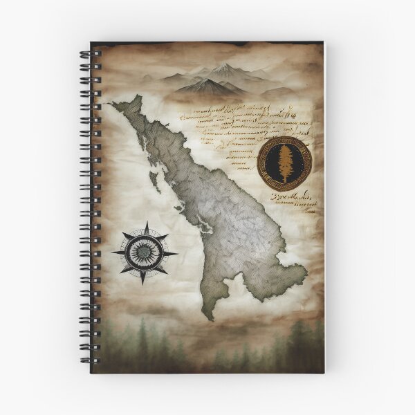 Item preview, Cascadia Antique Map designed and sold by popkulturniy.