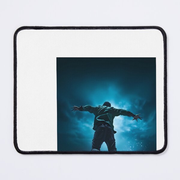 Item preview, a man flying through the air while riding a snowboard designed and sold by Dark Fantasy Store.