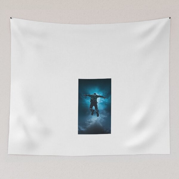 Item preview, a man flying through the air while riding a snowboard designed and sold by Dark Fantasy Store.