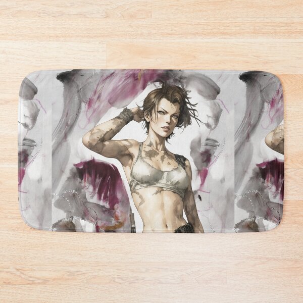 Item preview, Beautiful cool Post apocalyptic warrior woman on an abstract grunge punky background designed and sold by Vintage Designs +.