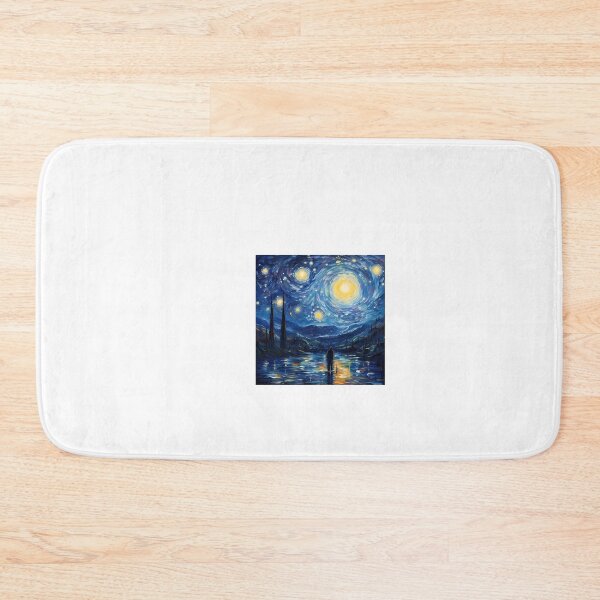 Item preview, a painting of a man standing in the water at night designed and sold by Dark Fantasy Store.